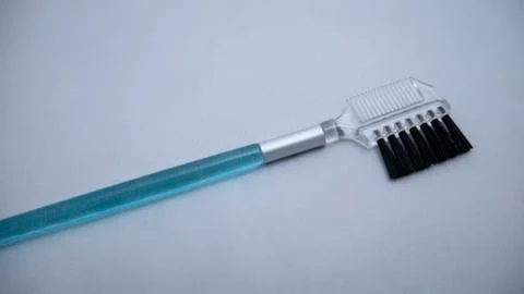 Makeup brush on a white background. Makeup tool. 库存照片