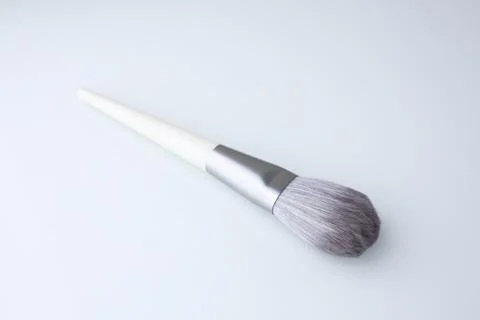 Makeup brush on white background Stock Photos