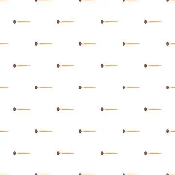 Makeup brushes creating seamless cosmetic accessory pattern Stock Illustration