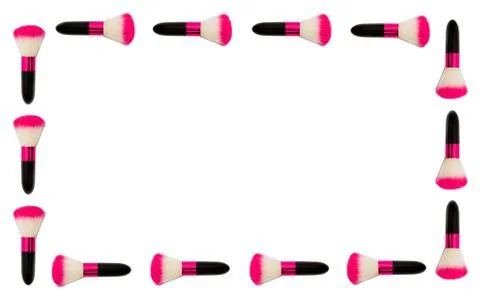 Makeup brushes Stock Illustration