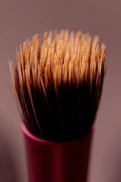 Makeup brushes Stock Photos