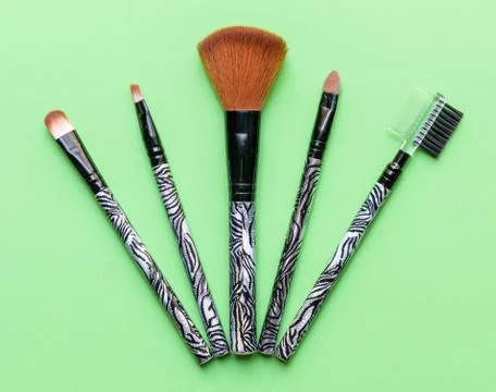 Makeup brushes Foto stock