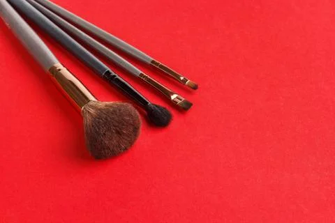 Makeup brushes Stock-Fotos