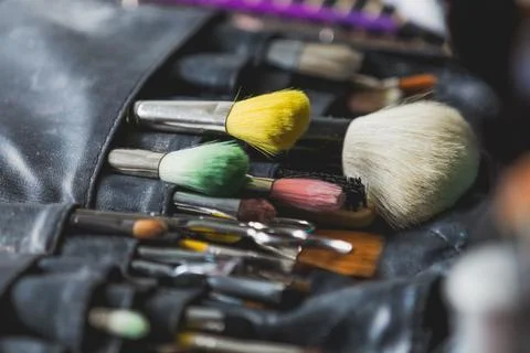 Makeup-brushes   Stock Photos