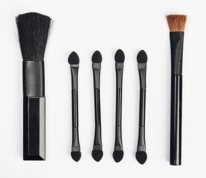 Makeup brushes set Stock Photos