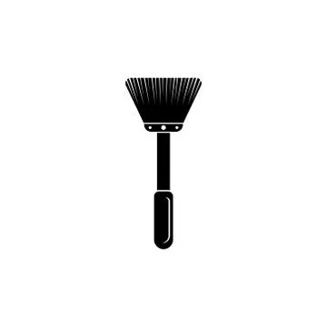 Makeup brushes vector logo icon design template illustration Illustrazione stock