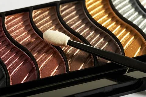 Makeup case with applicator Stock Photos