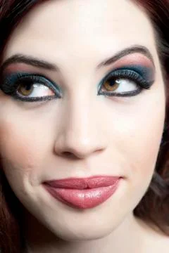 Makeup Closeup 스톡 사진