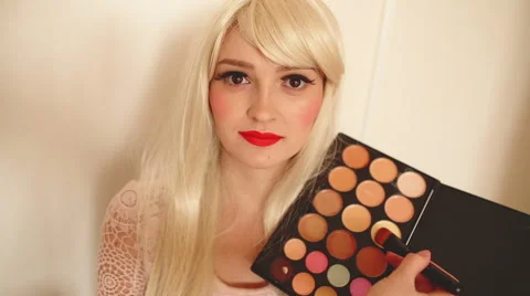 Makeup, contouring process Stock Footage 62260865