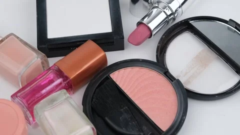 Makeup cosmetic rotate Video stock 242701327