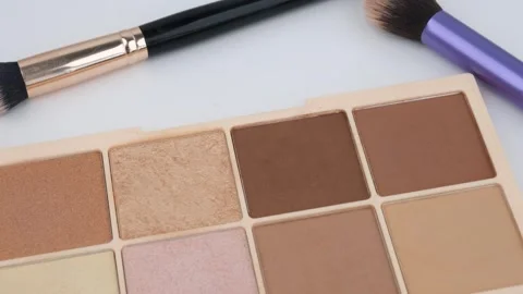 Makeup cosmetic rotate Stock Footage 242839720