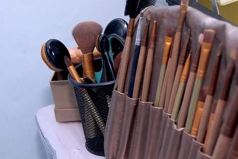 Makeup equipment Stock Photos