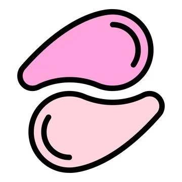 Makeup eye patch icon vector flat 스톡 일러스트