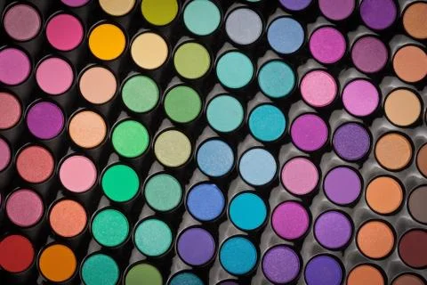 Makeup eye shadows background Stock Photos