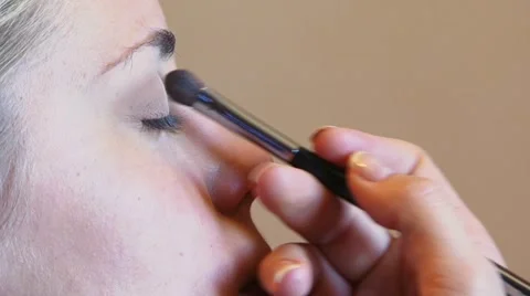 Makeup For Eyebrow Video stock 52156061