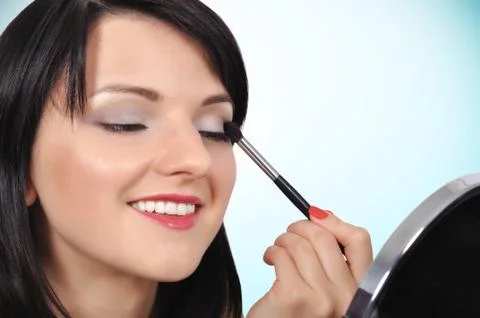 Makeup eyelashes Foto stock