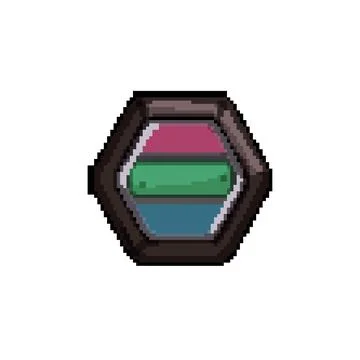 Makeup eyeshadow beauty pixel art vector illustration Stock Illustration