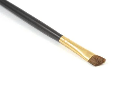 Makeup eyeshadow brush isolated on white background Stock Photos