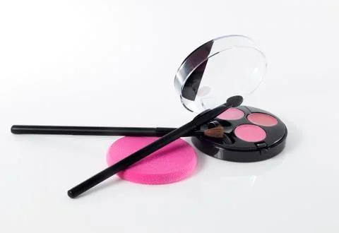 Makeup eyeshadow isolated Stock Photos