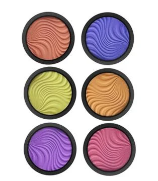Makeup eyeshadow isolated on white background Stockfoto's