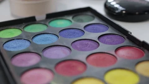 Makeup foundation box Stock Footage 221456336