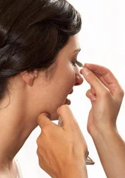 Makeup girl Stock Photos