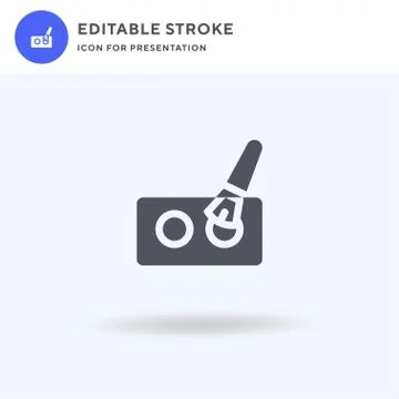 Makeup icon vector, filled flat sign, solid pictogram isolated on white, logo Stock Illustration