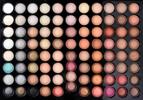 Makeup kit background Stock Photos