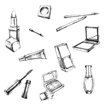 Makeup kit. Vector Stock Illustration