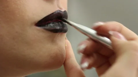 Makeup lips Stock Footage 51626494