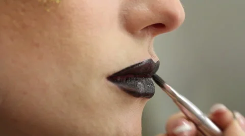 Makeup lips Stock Footage 51626495