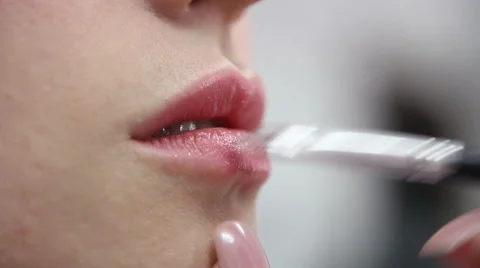 Makeup lips Stock Footage 51626555