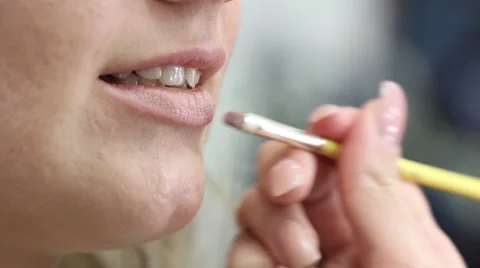 Makeup lips Stock Footage 51642892