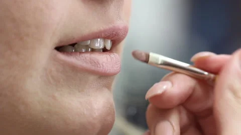 Makeup lips Stock Footage 51642938
