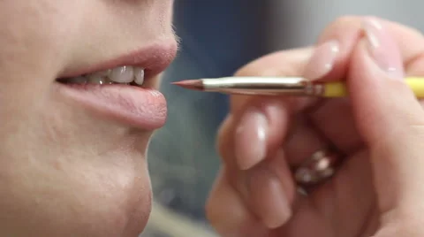 Makeup lips Video stock 51642960