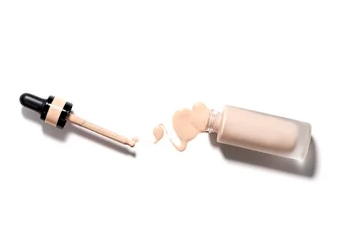 Makeup liquid foundation Stock Photos