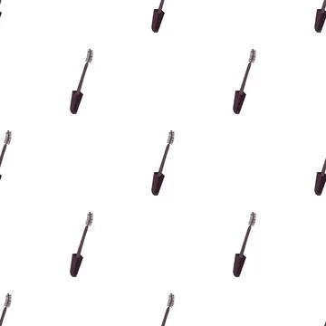 Makeup mascara brush pattern seamless vector Stock Illustration
