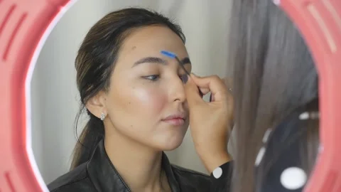 Makeup master class Stock Footage 131540866