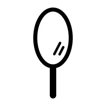 Makeup mirror icon Stock Illustration