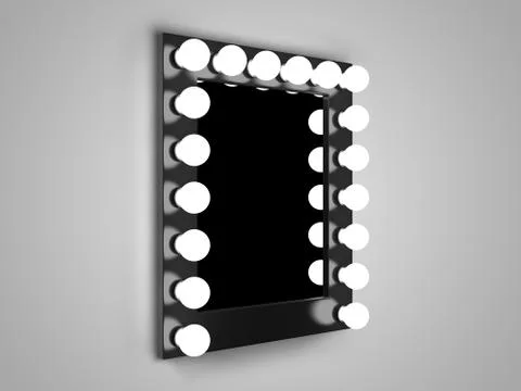 Makeup mirror Stock Illustration