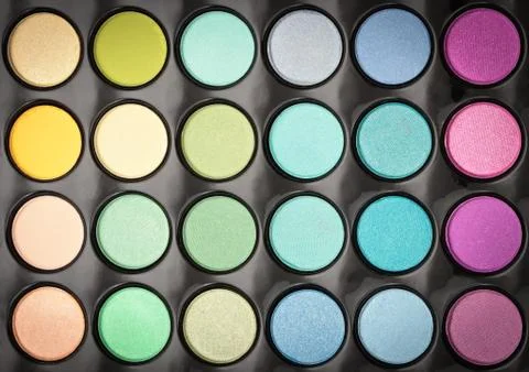 Makeup palette background Stock Photos