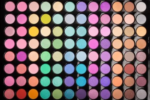 Makeup palette background Stock Photos