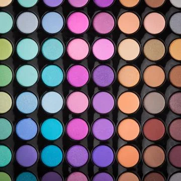 Makeup palette background Stock Photos
