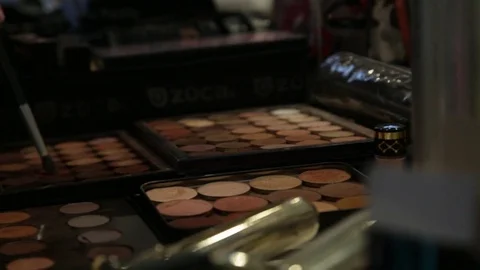 MAKEUP PALETTE  Stock Footage 80359264