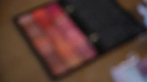 Makeup palette Stock Footage 104735907