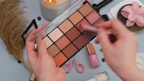 Makeup palette Stock Footage 280223928