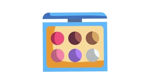 A makeup palette with multiple eyeshadow shades, showcasing a variety of co.. 스톡 동영상 332343497