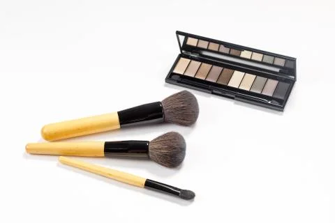 Makeup pattern background of beauty product on colorful background. Foto stock