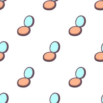 Makeup powder in black case pattern seamless vector Stock Illustration