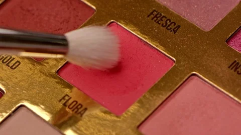 Makeup powder closeup in the dressing room Stock Footage 112295363